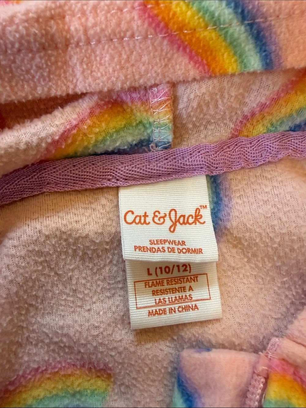 Cat & Jack Pink Rainbow Pajamas